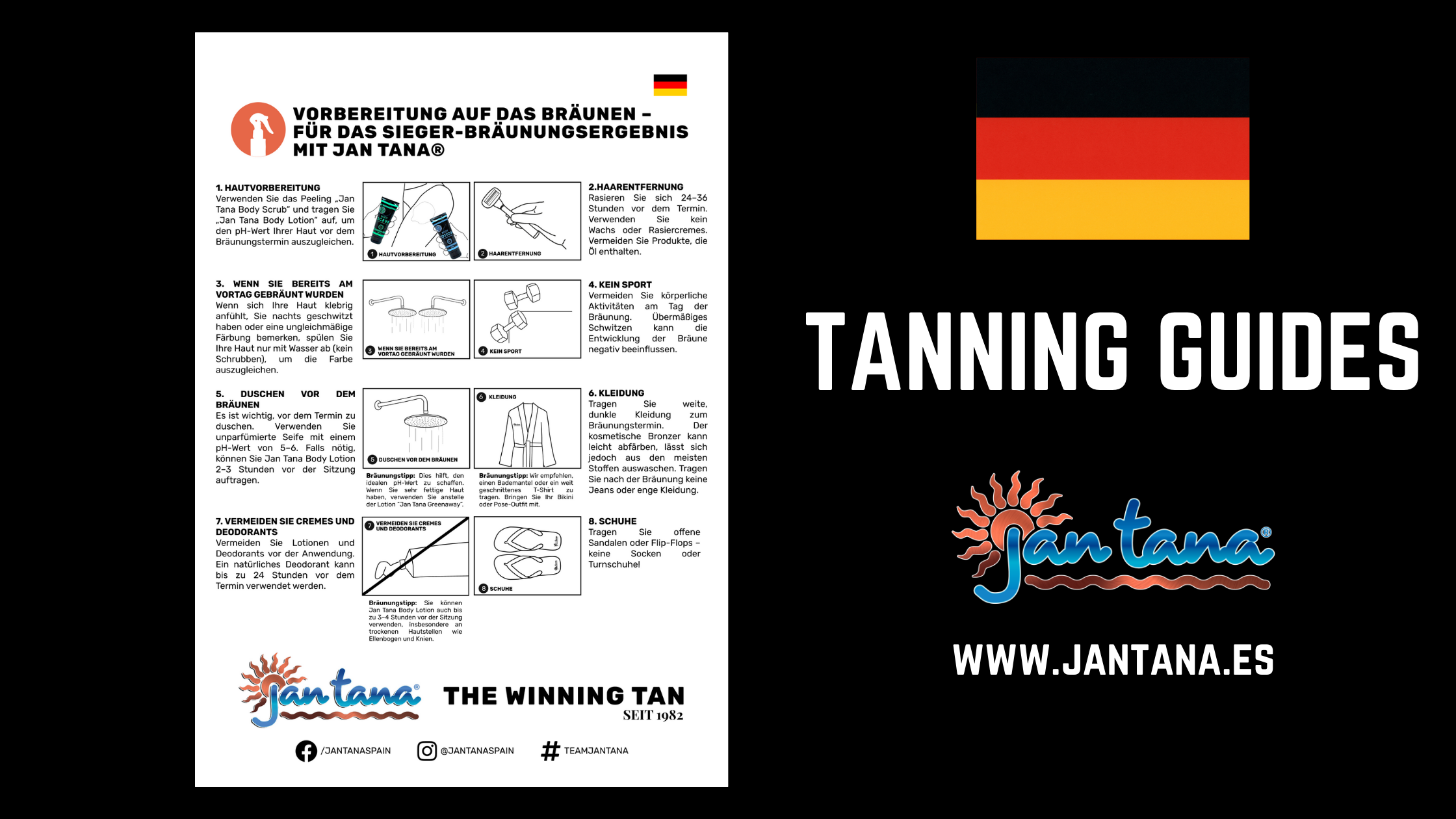 German > JanTana Anleitung zum Bräunen