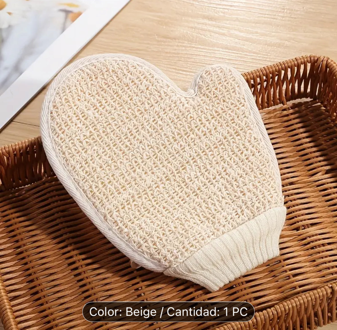 Guantes de baño de sisal hipoalergénico