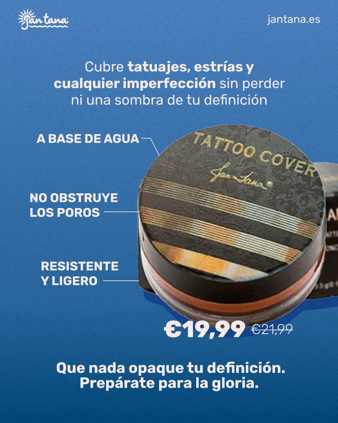 Jan Tana® Hi-Def 118ml + Tattoo Cover