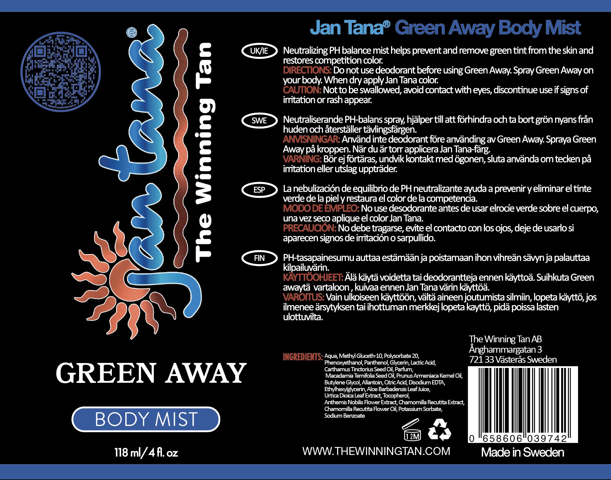 Jan Tana® Ultra 1 Color con Green Away + Esponja