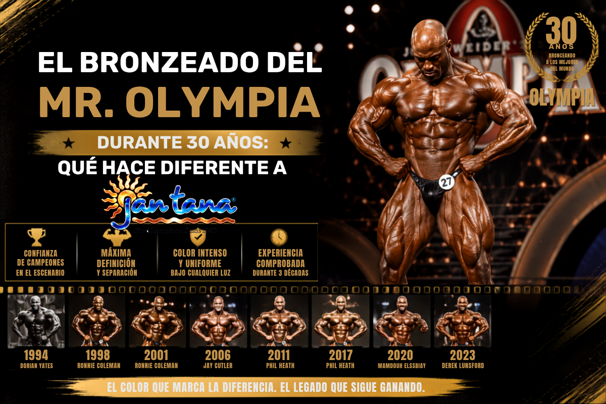 El Bronzeado del Mr. Olympia Durante 30 Años: Qué Hace Diferente a Jan Tana