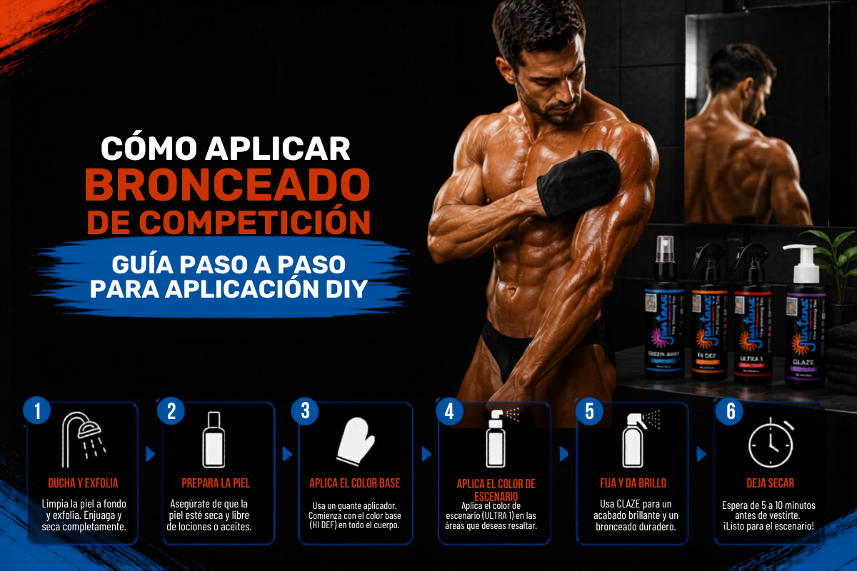 Cómo Aplicar Bronzeado de Competición: Guía Paso a Paso para Aplicación DIY