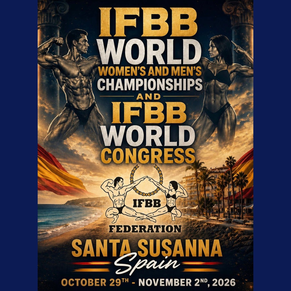 Cartel IFBB World Championships 2026, Santa Susanna