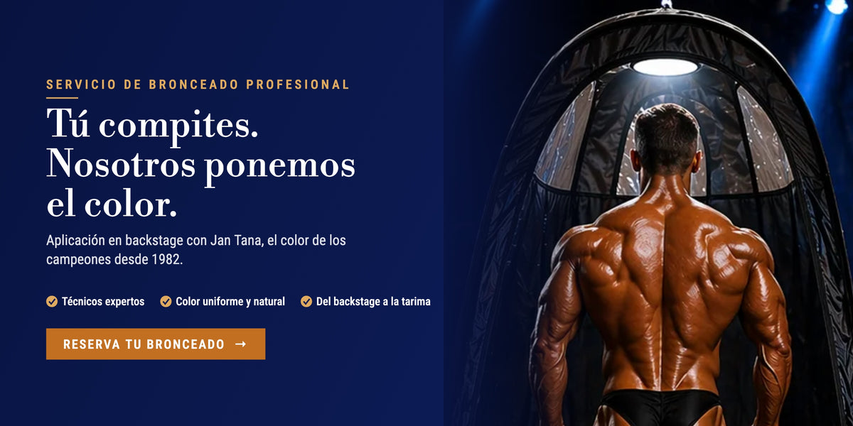Servicio de bronceado profesional en competición Jan Tana: reserva tu bronceado