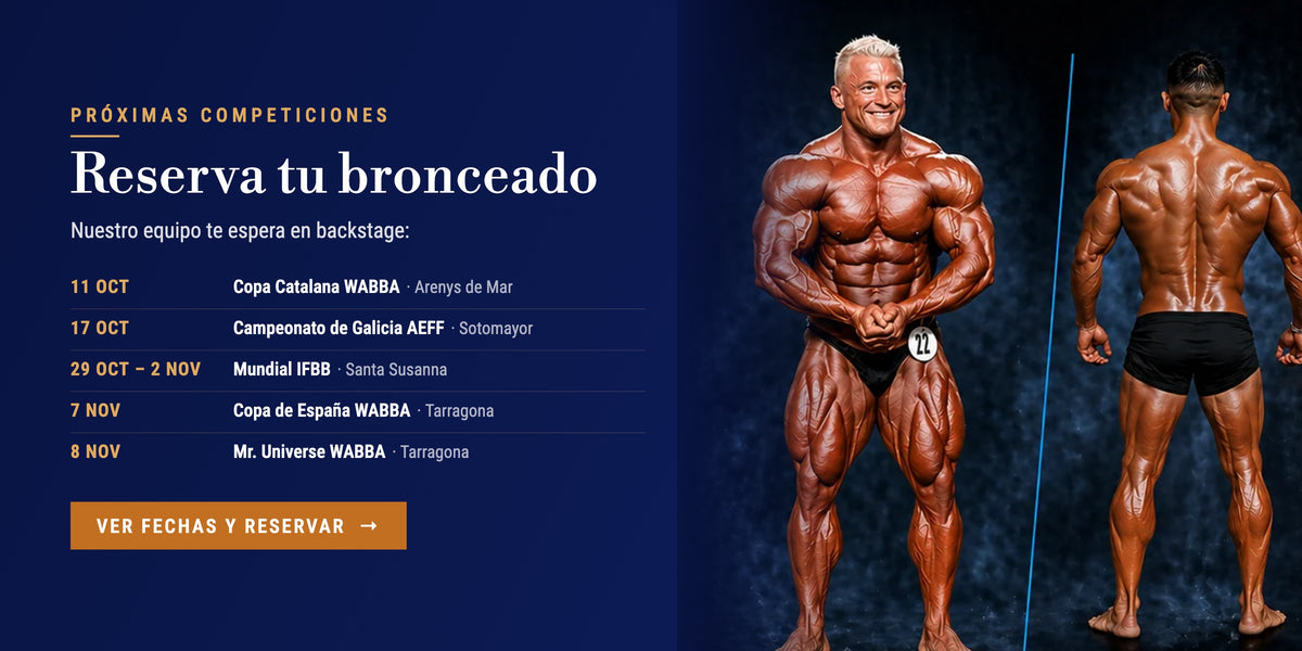 Próximas competiciones con servicio de bronceado Jan Tana