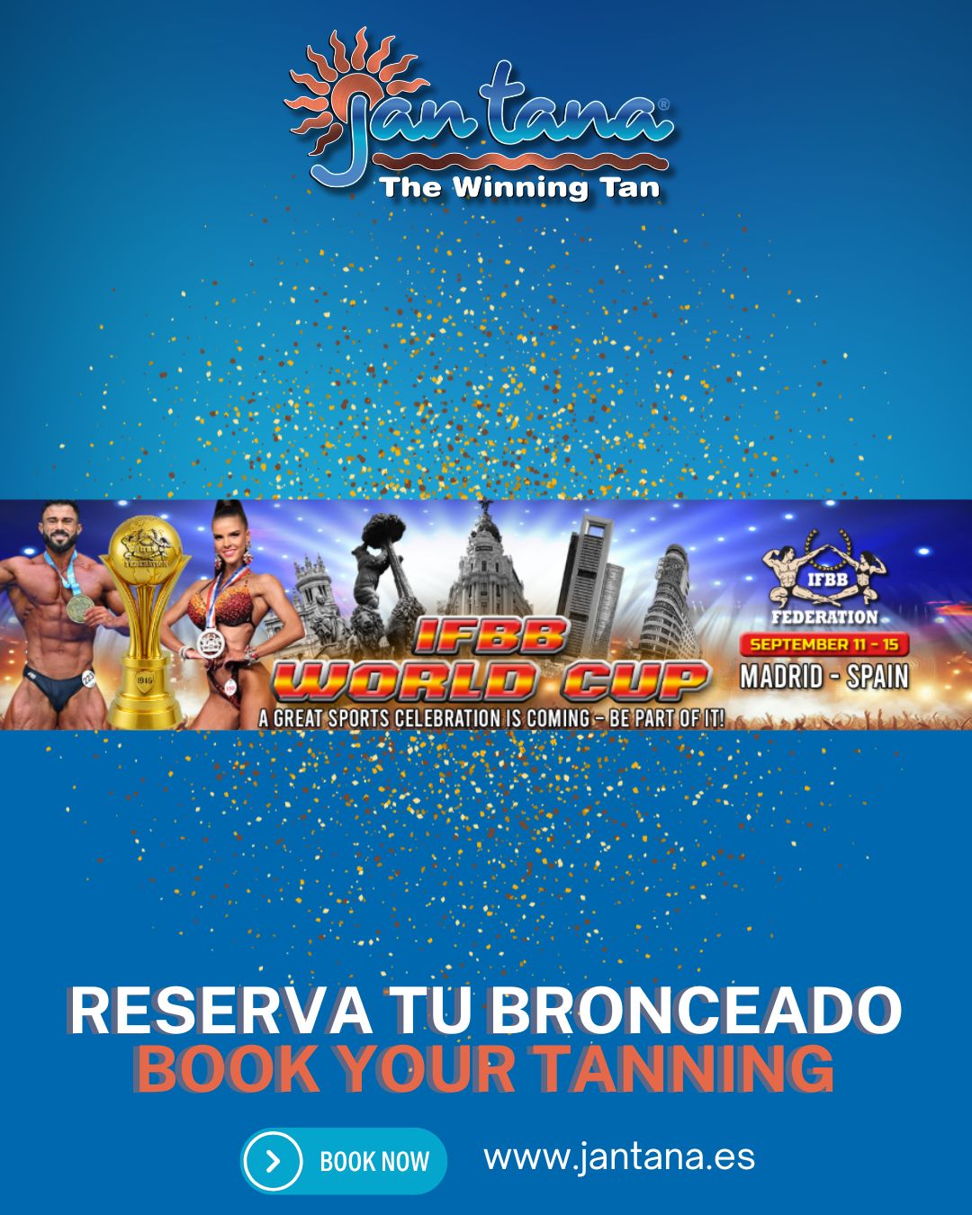 IFBB WORLD CUP SERIES MADRID 11-15 SEPTEMBER (Pre Booking)